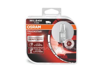 H1 24V- 70W (P14,5s) (вибростойкая+увелич.срок службы) Truckstar Pro (2шт.) DuoBox 64155TSP-HCB