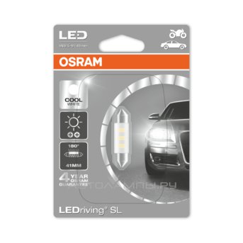 Fest 41 12V-LED (SV8,5) 6000K 0,5W T10,5 Cool White LEDriving standart (��.1��.) 6441CW-01B