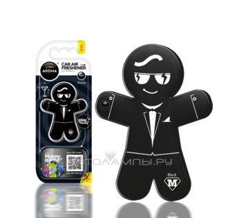 Manny Black Ароматизатор (гель, универсал.) черный, скелет. 92993