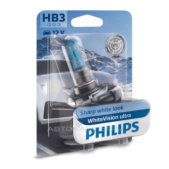HB3 12V- 65W (P20d) (��������� ����� ����+60% ���.) WhiteVision ultra ������� (1��.) 9005WVUB1