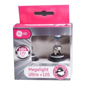 HB3 12V- 60W (P20d) (+120% света) Megalight Ultra +120 (к.уп.2шт.) 98436 (53810NU) 53810NU